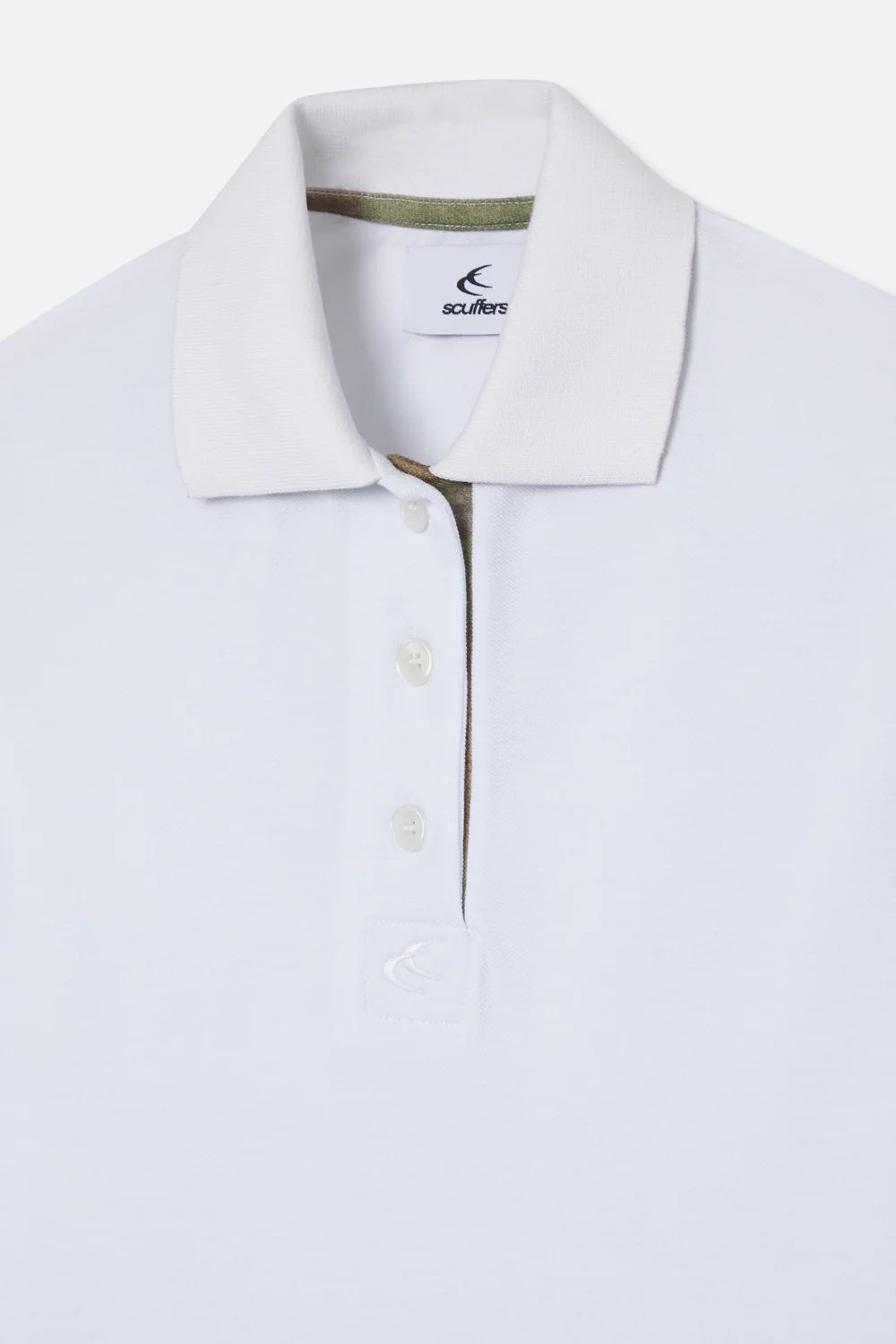 Scuffers Camo White Polo