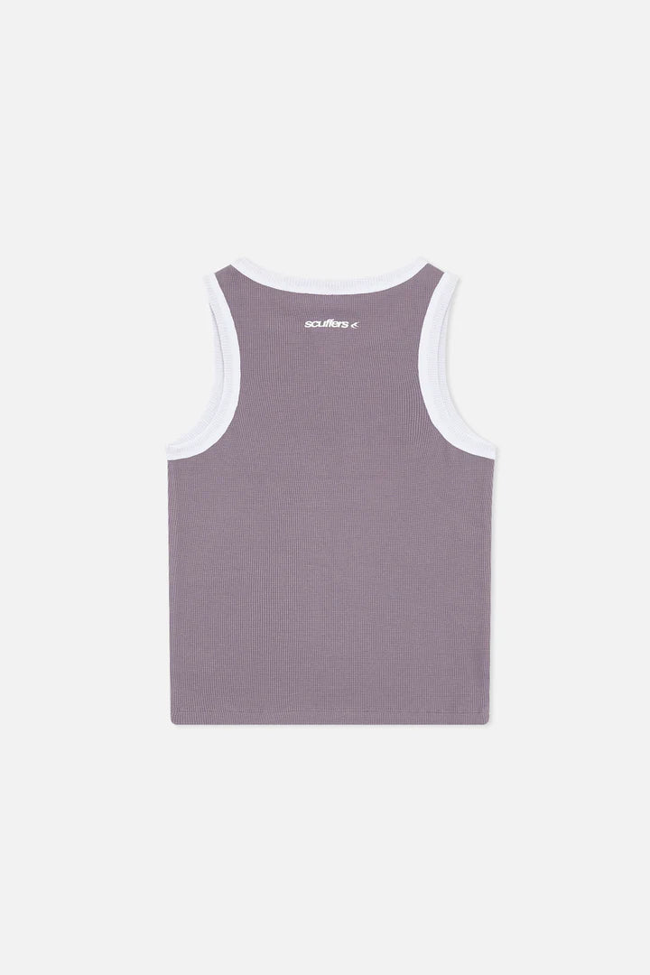 Scuffers Waffle SCFF Dusty Purple Tank Top
