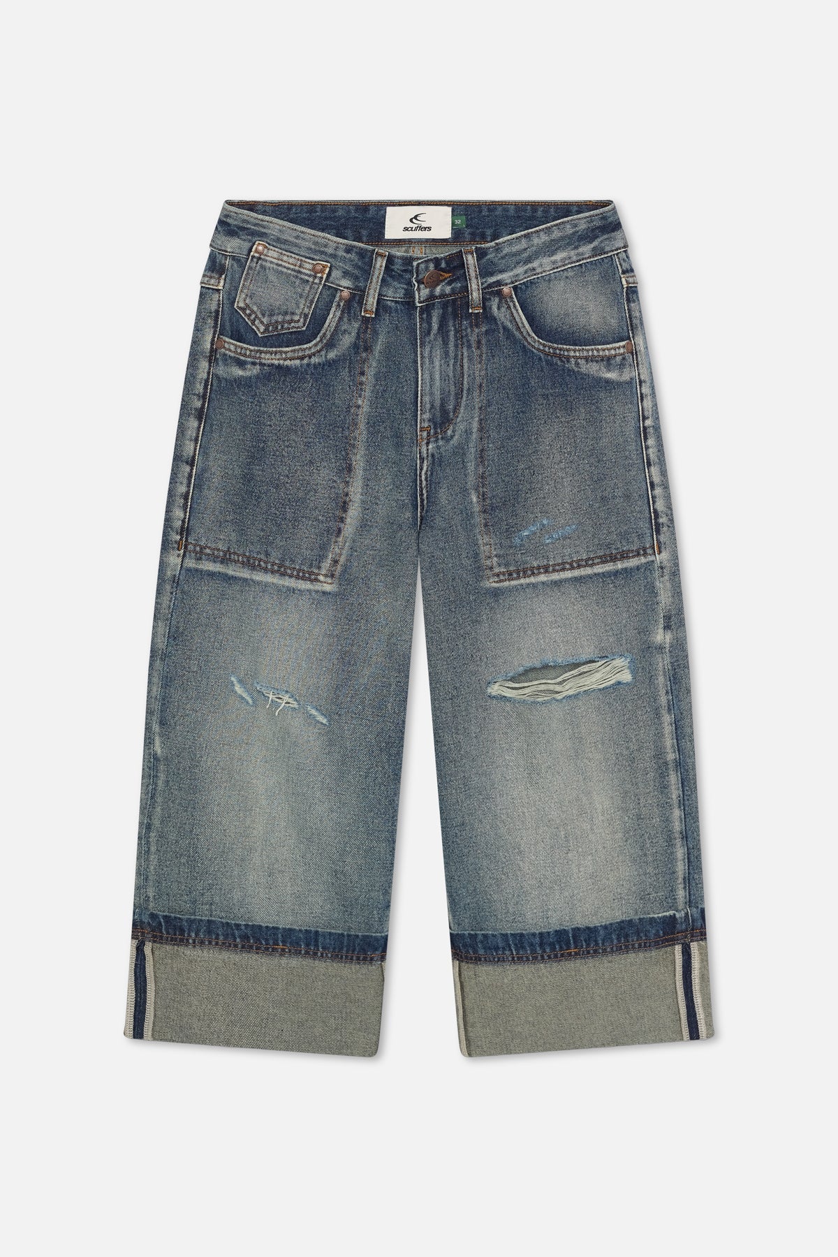 Scuffers Capri Blue Pants