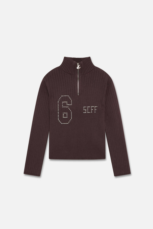 Scuffers Date Burgundy Knit