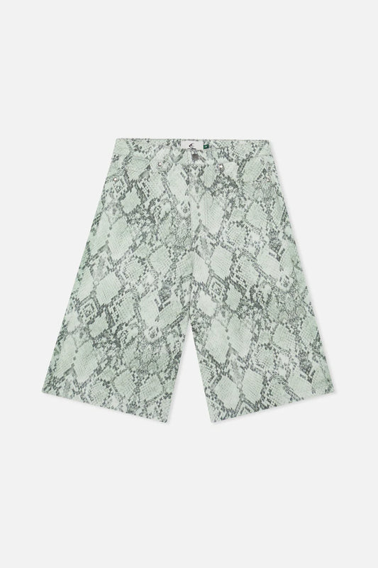 Scuffers Jumbo Green Snakeprint Shorts