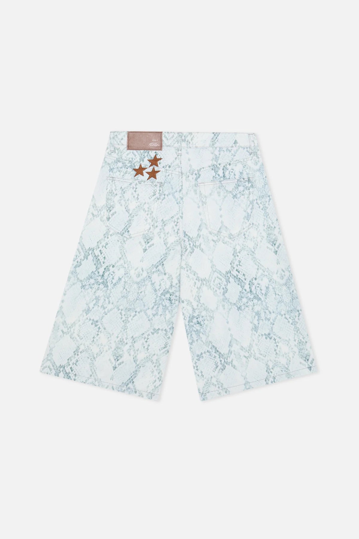 Scuffers Jumbo Light Blue Snakeprint Shorts