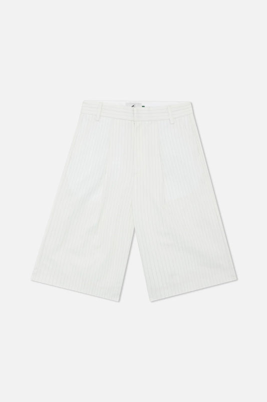 Scuffers Maison Ecru Pinstripe Shorts
