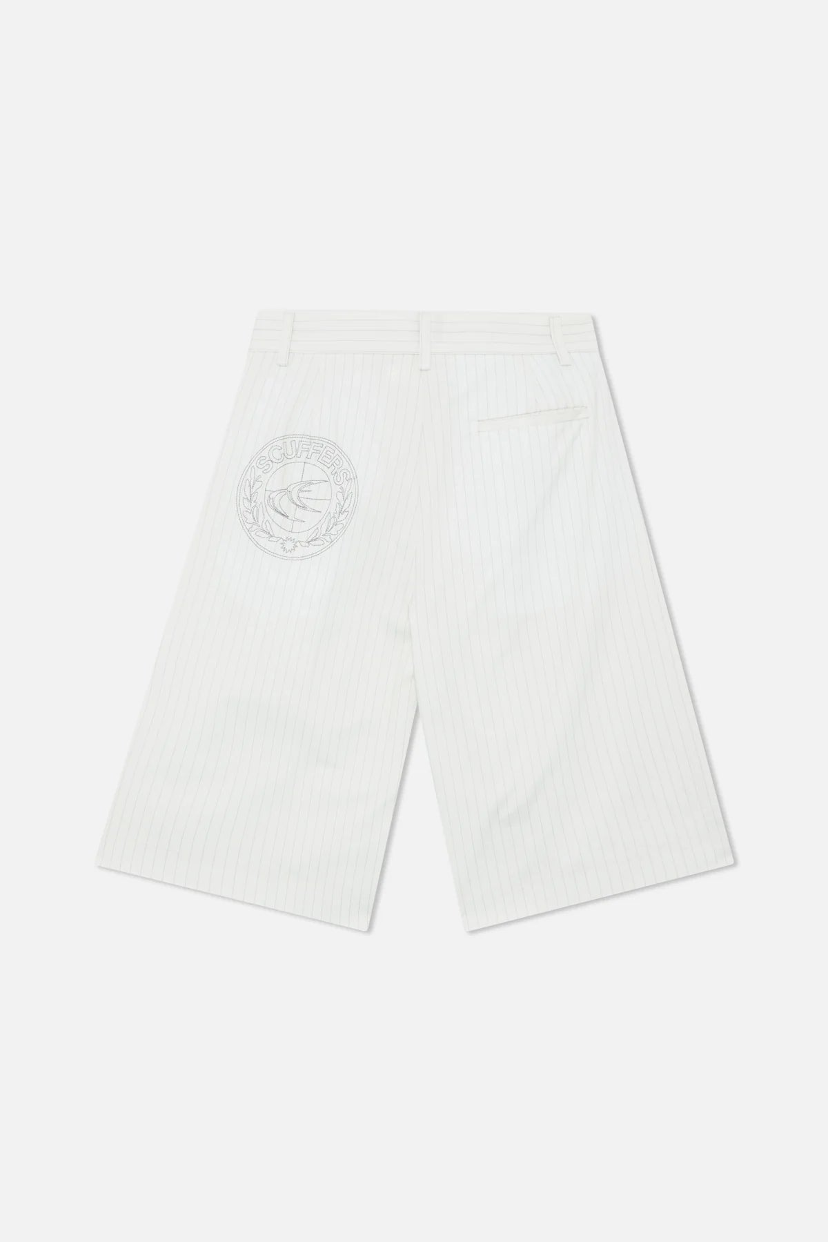 Scuffers Maison Ecru Pinstripe Shorts