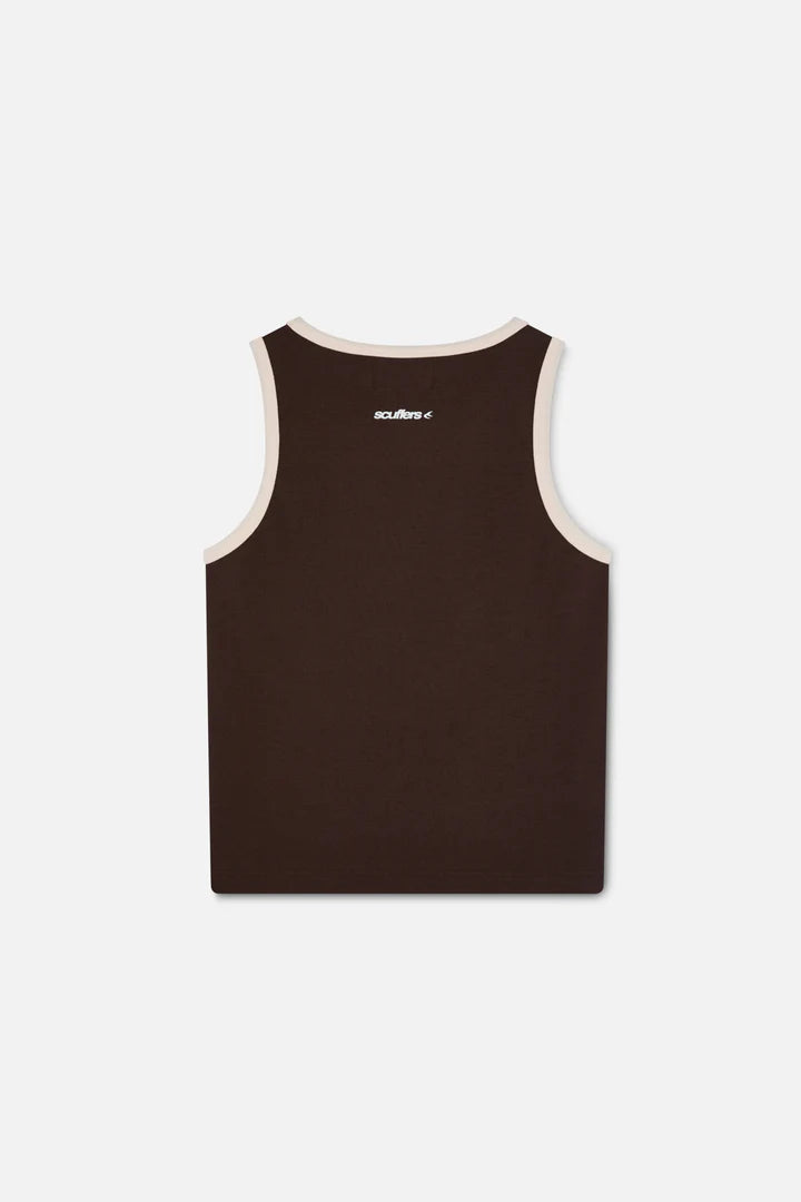 Scuffers Twice Brown Tank Top