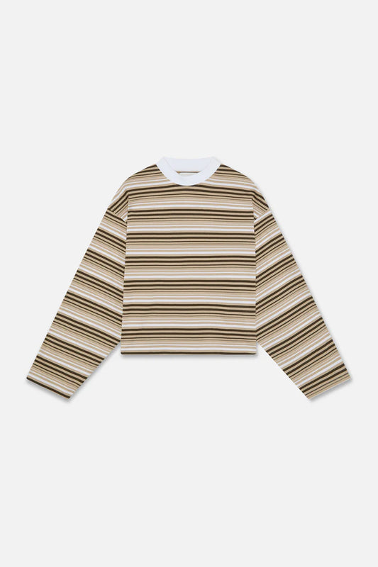 Scuffers Sport Tech Brown Striped Long sleeve