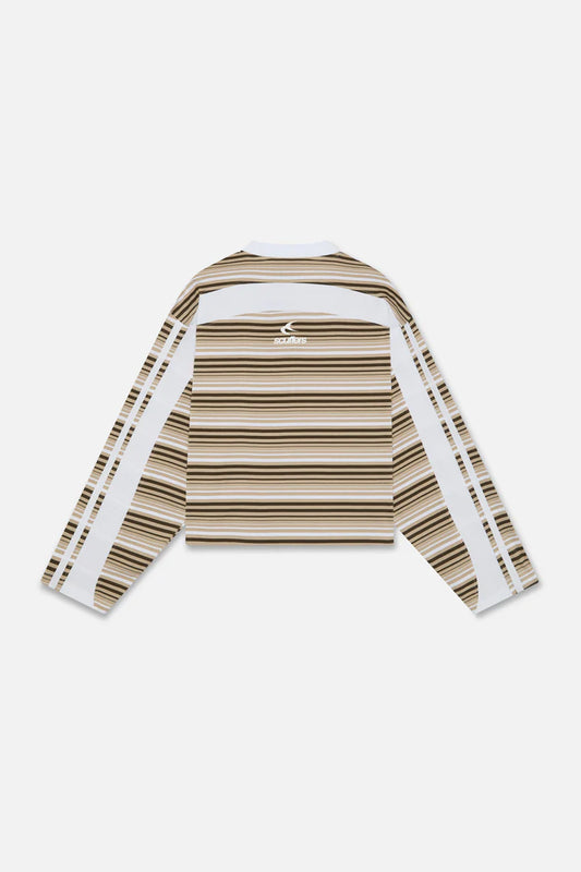 Scuffers Sport Tech Brown Striped Long sleeve