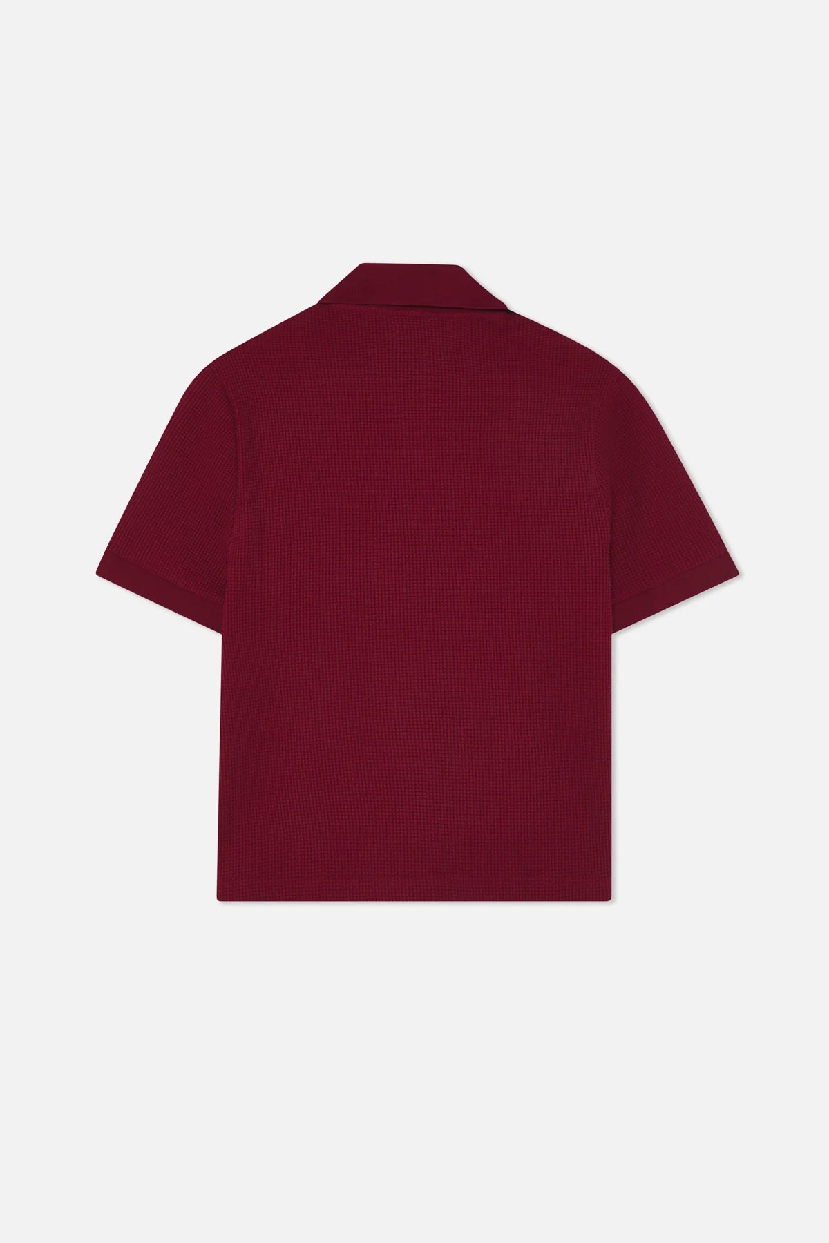 Scuffers Waffle Burgundy Polo